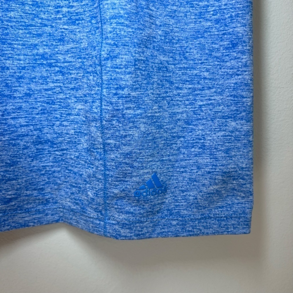Adidas Skirt Skort Blue Heather Lined Athletic Pickleball Golf Summer Size Large - Picture 3 of 10
